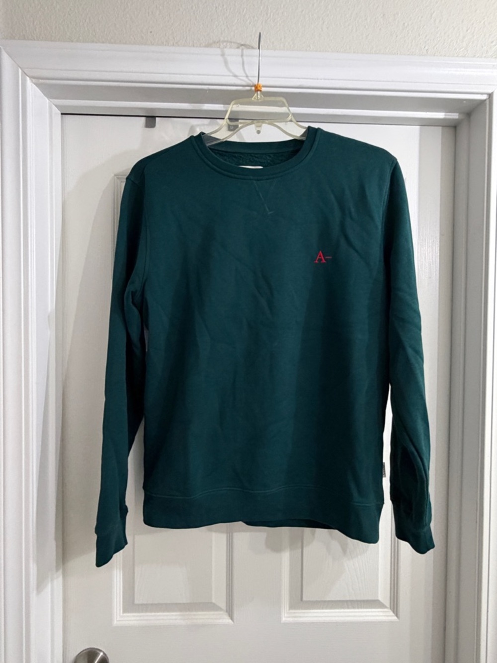Another Label Men's Dark Teal Crewneck Sweater